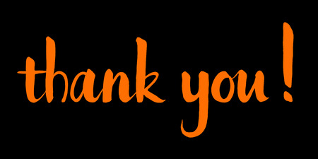 Thank You hand letteringの写真素材