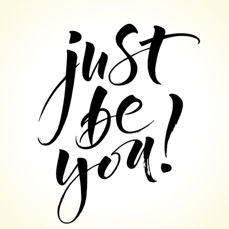 Just Be You. Inspirational quoteのイラスト素材
