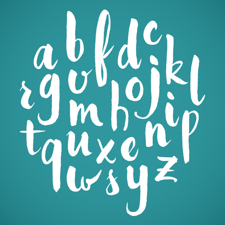 Vector hand drawn alphabetのイラスト素材