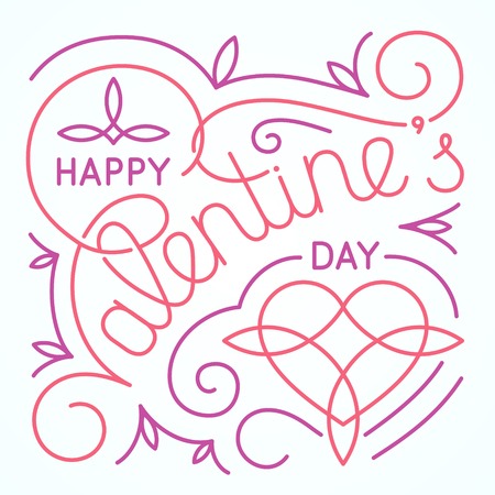 Valentine day cardのイラスト素材