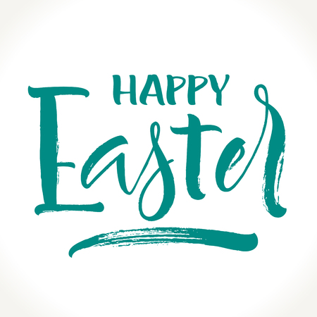 Happy Easter Letteringのイラスト素材