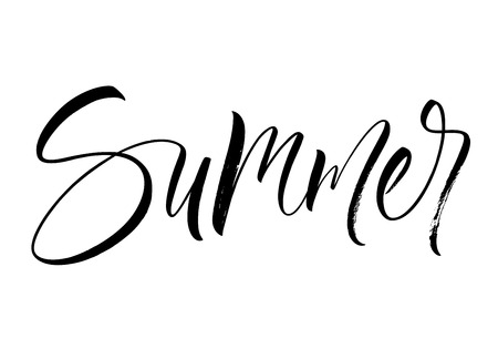 Summer Letteringのイラスト素材