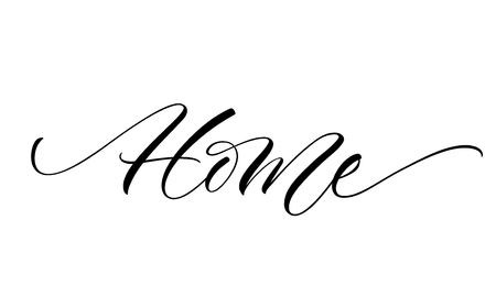 Home Letteringのイラスト素材