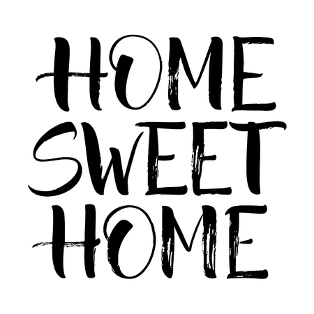 Sweet Home Letteringのイラスト素材