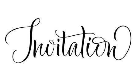 Invitation Letteringの写真素材