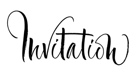 Invitation Letteringの写真素材