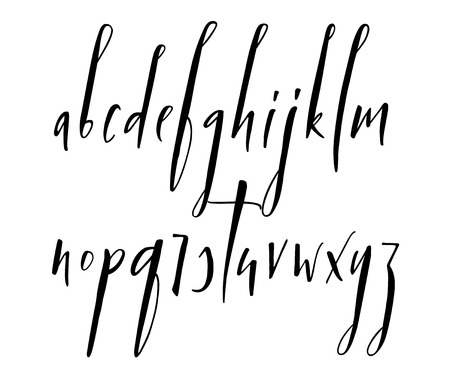 Pen handwritten vector alphabetのイラスト素材