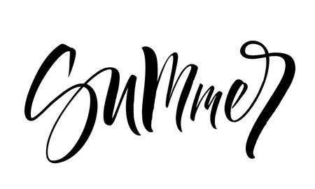 Summer Letteringのイラスト素材