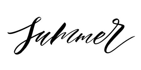 Summer Letteringのイラスト素材