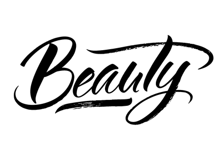 Beauty Letteringの写真素材