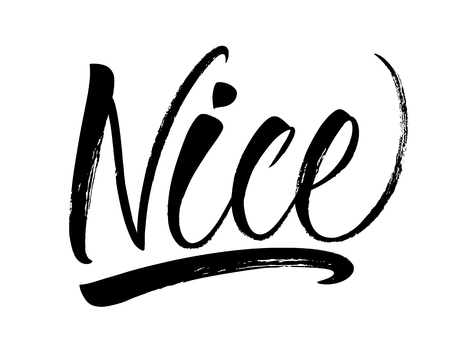 Nice Letteringの写真素材