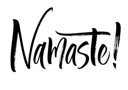 Namaste letteringのイラスト素材