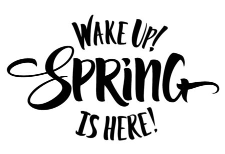 Spring letteringのイラスト素材