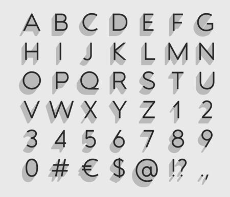 Vector Typefaceのイラスト素材