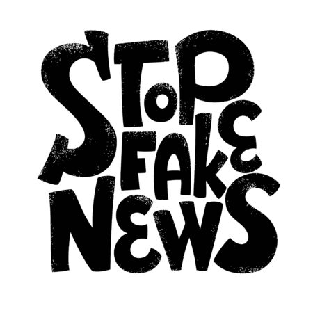 Stop Fake Newsのイラスト素材