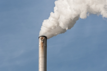 Chimnney Stack smoke cause ofenvironmental  pollutionの写真素材