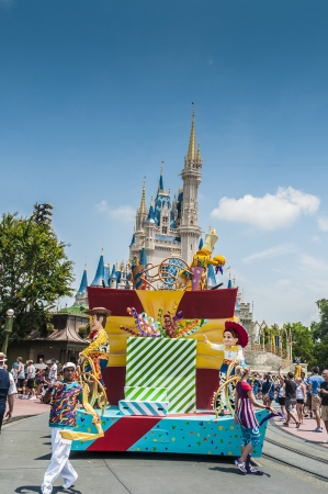 Disney parade in the middle of the dayのeditorial素材