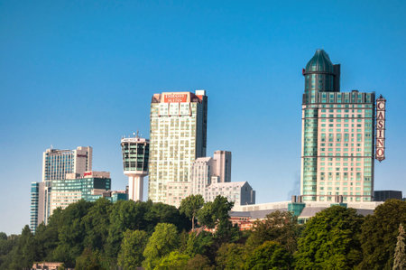 Hill side hotels at niagara falls canadaのeditorial素材