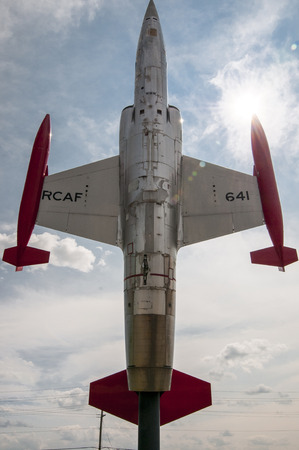The Canadair CF-104 Starfighter (CF-111, CL-90) was a modified version of the Lockheed F-104 Starfighter supersonic fighter aircraft built in Canada by Canadair under licence. It served with the Royal Canadian Air Force (RCAF) and later the Canadian Forceのeditorial素材