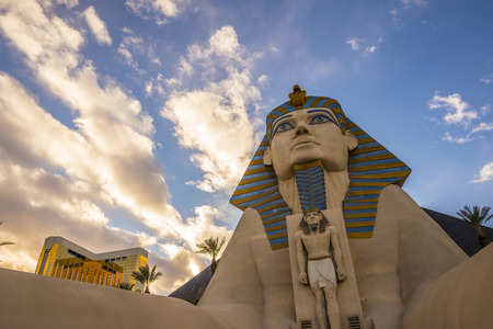 Egyptian inspired luxor hotel at Las vegas stripのeditorial素材