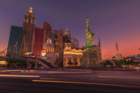 New yorkNew yor hotel at Las Vegas stripのeditorial素材