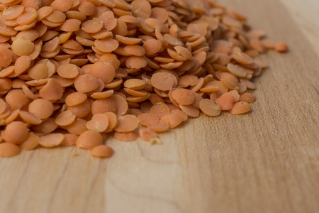 The lentil (Lens culinaris) is an edible pulse.の写真素材