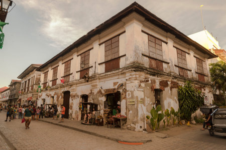 Old house street in Vigan Ilocos sur.