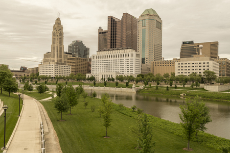 Columbus  is the state capital and the most populous city in Ohioのeditorial素材