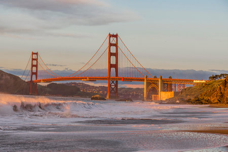 The iconic Gloden Gate bridge of San Francisco California.