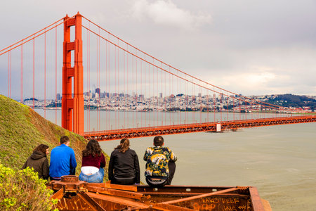 The iconic Gloden Gate bridge of San Francisco California.
