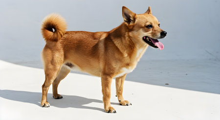 Lively Japanese Terrier: Alert, Spirited, and Playful Companion.の写真素材