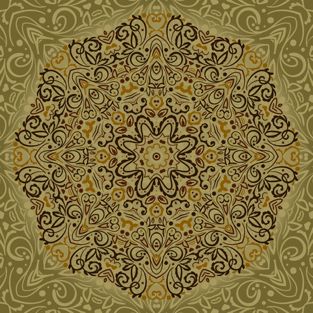 Vector Mandala Background With Beatiful Circle Patternのイラスト素材