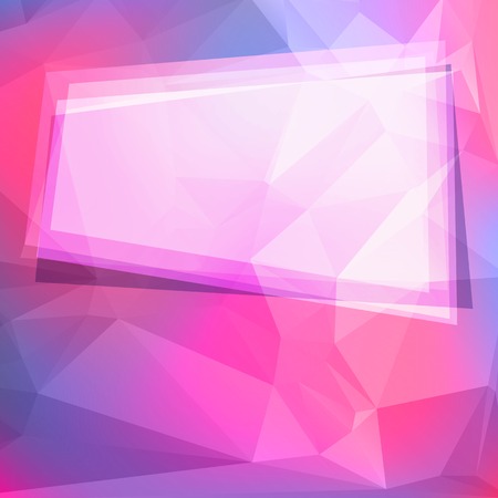 Abstract geometric background with polygons and frame. Vector illustration.のイラスト素材