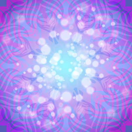 Abstract pink-violet round pattern with lights for invitationsのイラスト素材