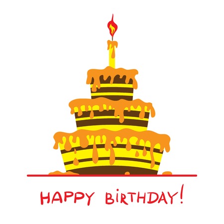 Happy birthday desertのイラスト素材