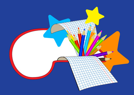 Education cartoon banner.のイラスト素材