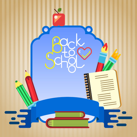 School board and tools.のイラスト素材