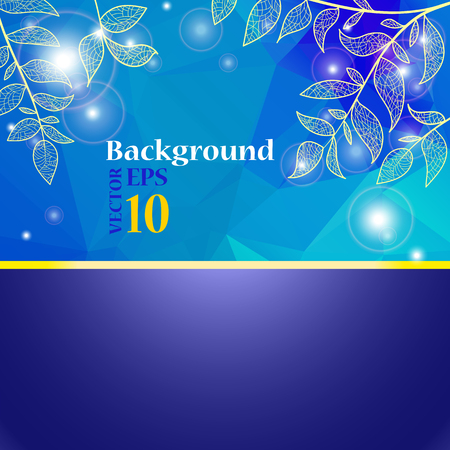 abstract background with branches and leaves for promotion, greeting card or invitation. Vector illustration eps 10のイラスト素材