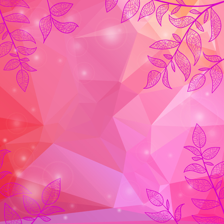 background with branches and leavesの写真素材