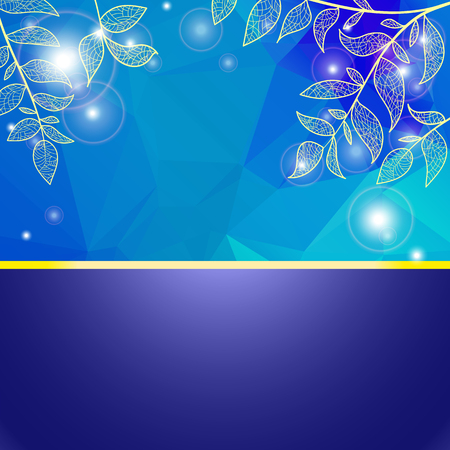 background with branches and leavesの写真素材