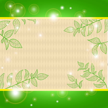 background with branches and leavesの写真素材