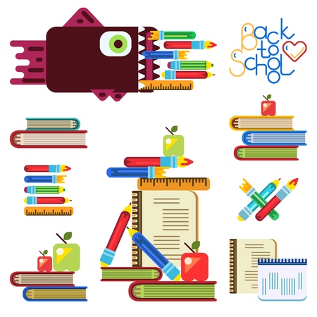 Education concept poster in flat style designのイラスト素材