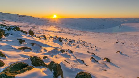 Maluti Mountain Sunsetの写真素材