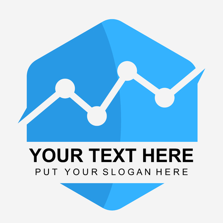 Simple Marketing Chart Logo Icon Vectorのイラスト素材