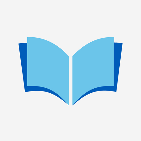 Simple Book Logo Icon Vectorのイラスト素材