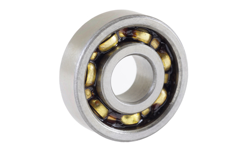 ball bearing, isolated over white, clipping pathの写真素材
