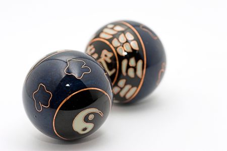 Such a magic sphere is being used by practitioners of alternative medicine till the university class, he can be treated as the gadget or the ornamentの写真素材