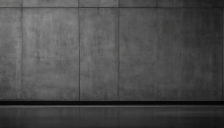 Gray concrete wall and floor. 3d rendering, 3d illustration.の素材