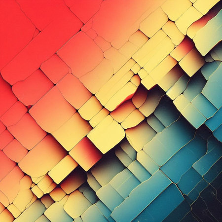 abstract background with some damage on it in yellow, orange and redの素材