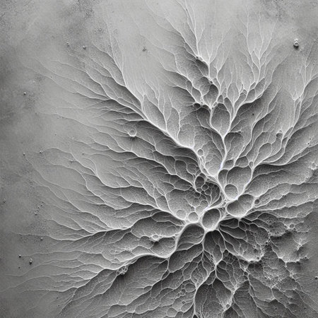 Abstract background of the cracked earth. Monochrome texture for design.の素材